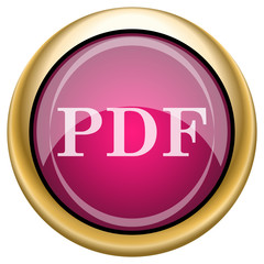 Magenta glossy icon