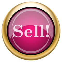 Magenta glossy icon
