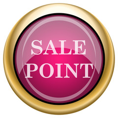 Magenta glossy icon