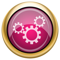 Magenta glossy icon