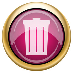 Magenta glossy icon