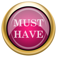 Magenta glossy icon