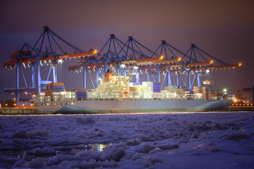 Container Terminal in Hamburg