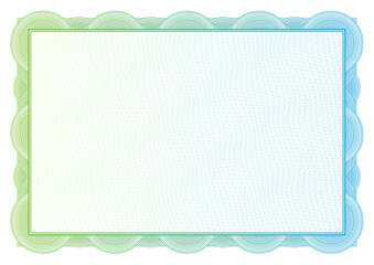 Certificate. Vector pattern for currency and diplomas