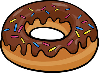 donut clip art cartoon illustration