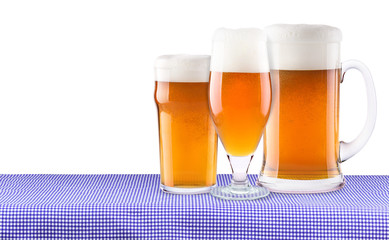 Oktoberfest Celebration Background with Beer