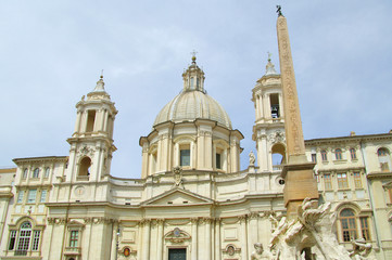 Fototapeta na wymiar Piazza Navona, Rzym. Włochy