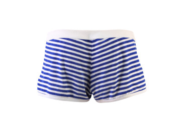 Woman's beach shorts. Back.