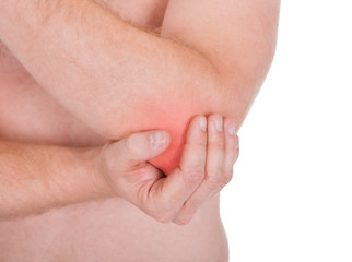 Man With Pain In Elbow