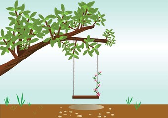 Tree with a swing