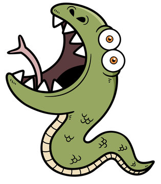 Vector illustration of Cartoon Snake