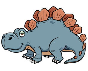 Vector illustration of Cartoon dinosaur