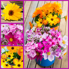 Sommerblumen Collage