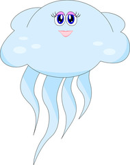 Cartoon jellyfish