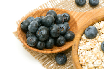 Blueberries and oats