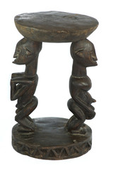 tabouret sculpté d'Afrique