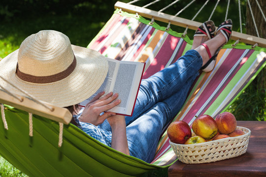 Relax on hammock Stock Photo | Adobe Stock