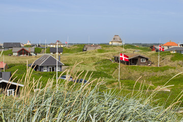 Summer houses at the North Sea