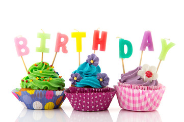 Birthday cupcakes