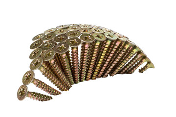 Diagonal wall of screws