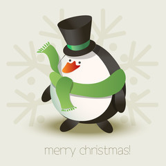 Christmas penguin