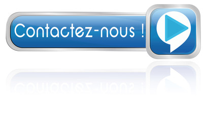 bouton bulle bleu : contactez-nous