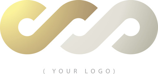 Nodo infinito oro e argento logo - 55014342