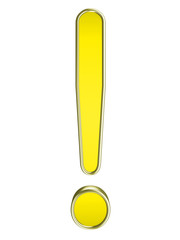 Exclama&ccedil;&atilde;o 3D