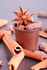 cinnamon anise and cocoa baking ingredient