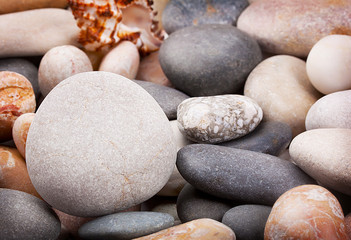 Background with a large stone