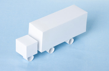 truck model made from paper
