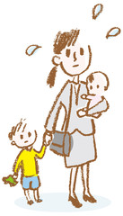 子育てしながら働く母親
