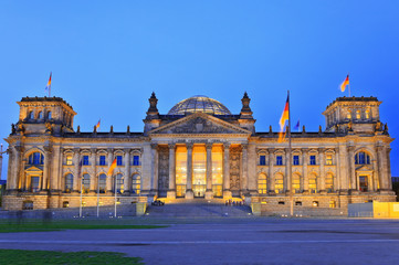 Reichstag - a building of parliament of Germany, Berlin