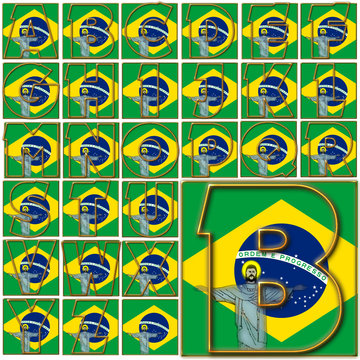 ABC alphabet characters font Brazil South America