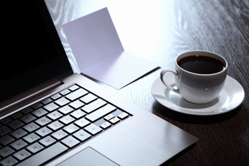 Coffee at business workplace