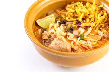 Noodle Khao soi , Thai food style.