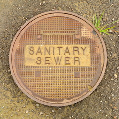 Metal Sanitary sewer manhole cover
