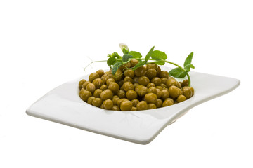 Marinated green peas