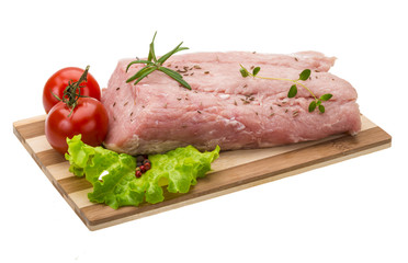 Raw pork meat