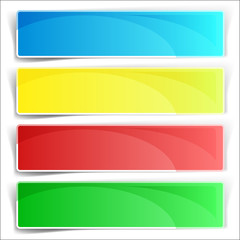 Set of simple colorfull banners.