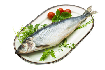 Marinated herring with herbs