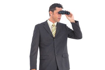 Fototapeta premium Businessman with binoculars