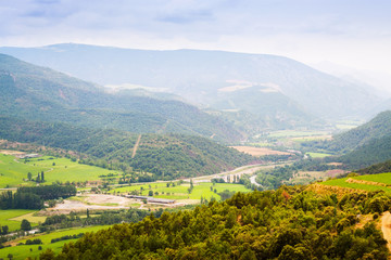 mountain valley in Pyrenees