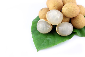 Longan in the black dish.