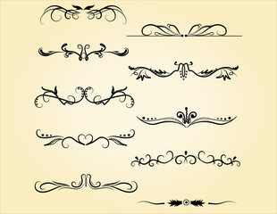 Obraz premium Ornamental design elements