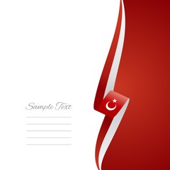 Turkish right side brochure cover vector