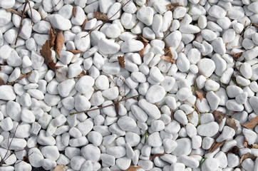 white pebble stones