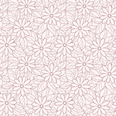 floral background with camomiles