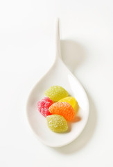 Gummy fruit candy