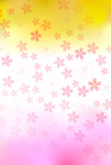 桜　背景　年賀状